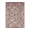 Nicole Miller Country Zoe Damask Outdoor Rectangular Area Rug In Red