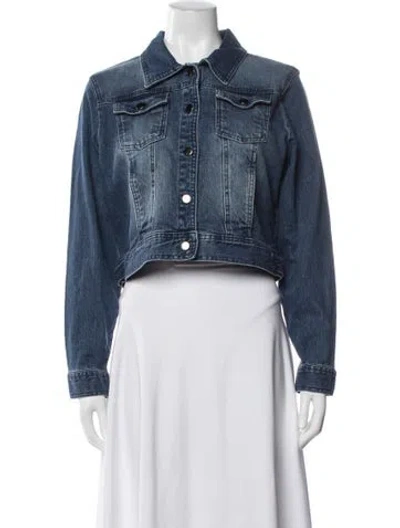 Pre-owned Nicole Miller Denim Jacket In Blue