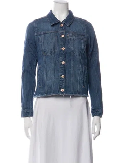 Pre-owned Nicole Miller Denim Jacket In Blue