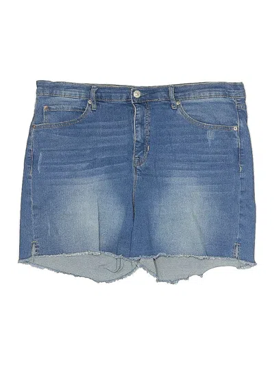 Pre-owned Nicole Miller Denim Shorts In Blue