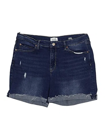 Pre-owned Nicole Miller Denim Shorts In Blue