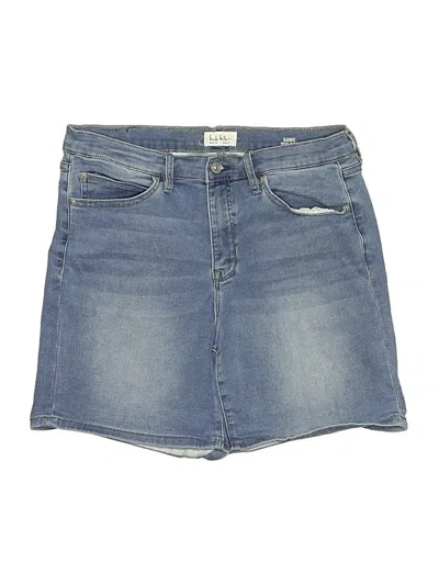 Pre-owned Nicole Miller Denim Shorts In Blue
