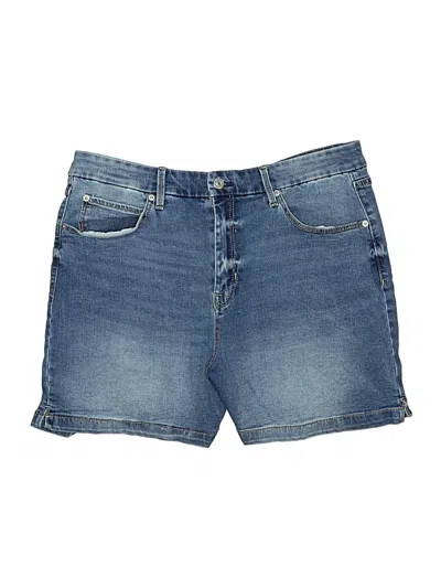 Pre-owned Nicole Miller Denim Shorts In Blue