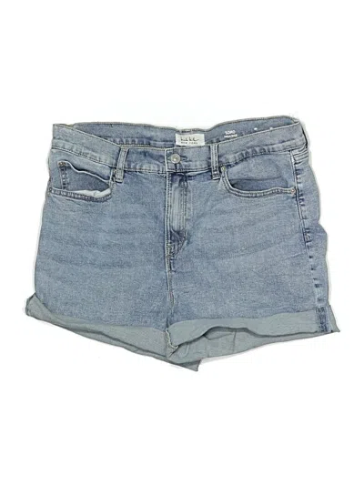 Pre-owned Nicole Miller Denim Shorts In Blue
