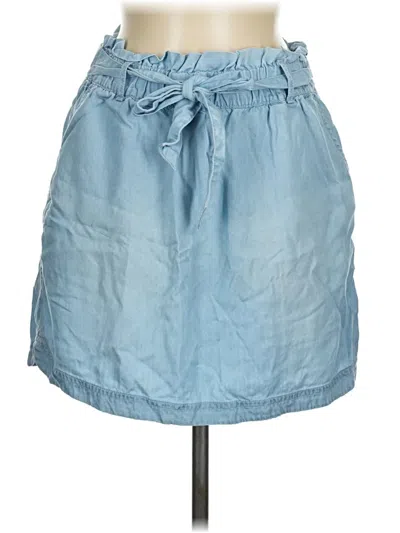 Pre-owned Nicole Miller Denim Skirt In Blue