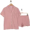 Nicole Miller Dot Short Pajamas In Gemini Dot