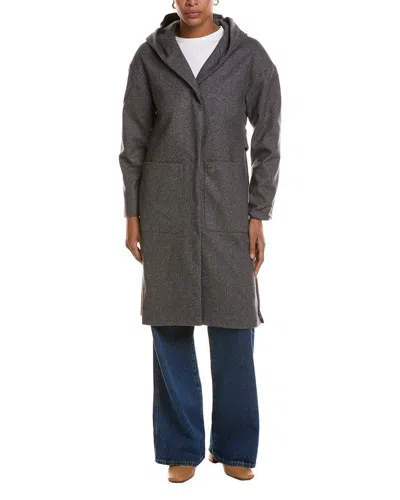 Nicole Miller Downtown Coat In Gray