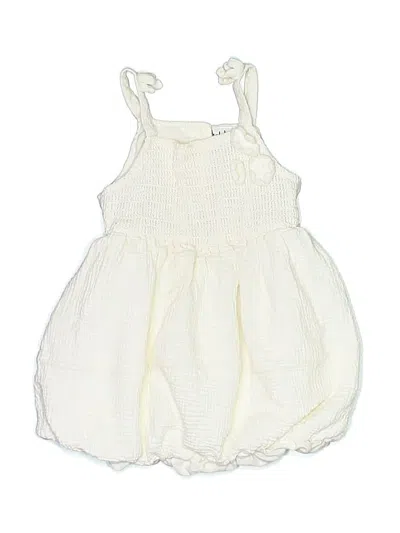 Pre-owned Nicole Miller Kids' Dress In Ivory