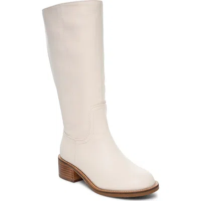 Nicole Miller Faux Leather Boot In White