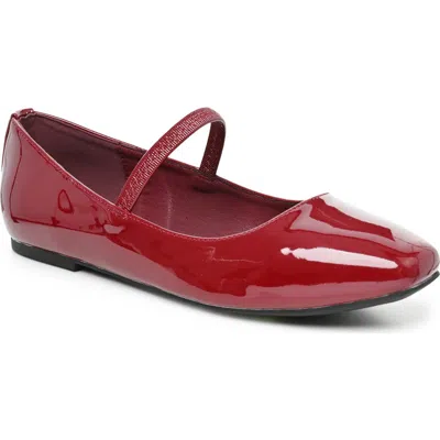 Nicole Miller Faux Leather Flar In Red