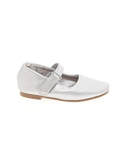 Pre-owned Nicole Miller Kids' Flats In Silver