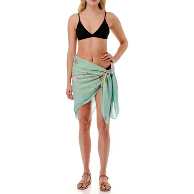 Nicole Miller Floral Print Sarong In Multi