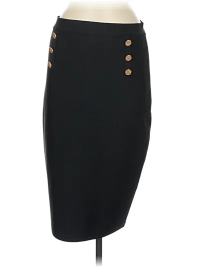 Pre-owned Nicole Miller Formal Skirt In Black