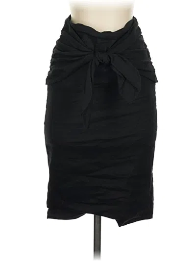 Pre-owned Nicole Miller Formal Skirt In Black
