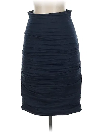 Pre-owned Nicole Miller Formal Skirt In Blue