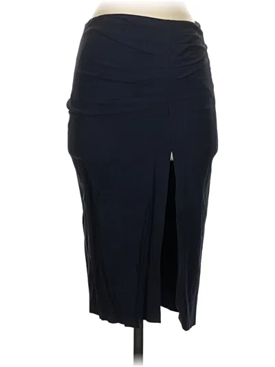 Pre-owned Nicole Miller Formal Skirt In Blue