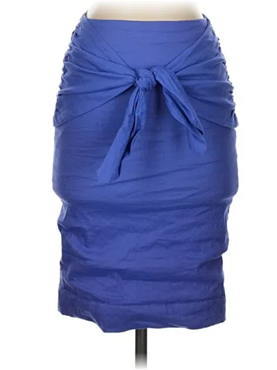 Pre-owned Nicole Miller Formal Skirt In Blue