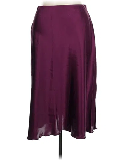 Pre-owned Nicole Miller Formal Skirt In Burgundy