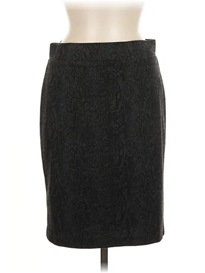 Pre-owned Nicole Miller Formal Skirt In Gray