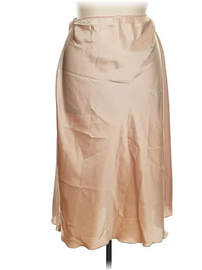 Pre-owned Nicole Miller Formal Skirt In Tan