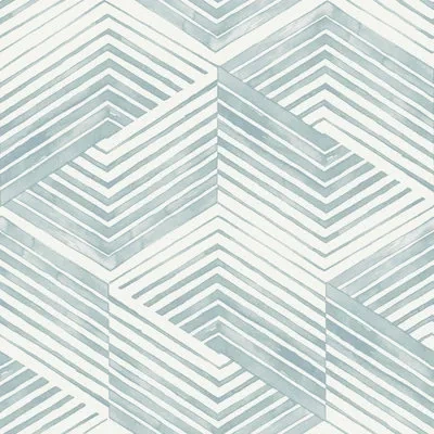 Nicole Miller Geo Movement Peel & Stick Wallpaper In Blue