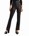 Nicole Miller Glisten High Rise Flared Jeans In Black In Black