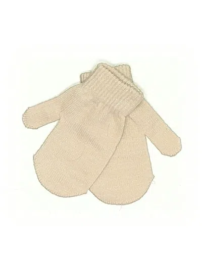 Pre-owned Nicole Miller Kids' Gloves In Ivory