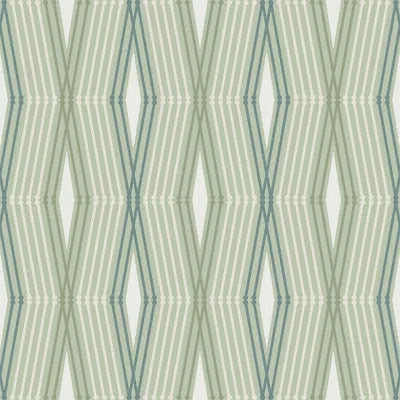 Nicole Miller Hard Edge Ogee Peel & Stick Wallpaper In Green
