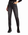 NICOLE MILLER HARLEM HIGH RISE TAPERED JEAN IN BLACK