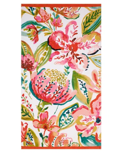 Nicole Miller Havana Cotton Beach Towel, 68" X 36"