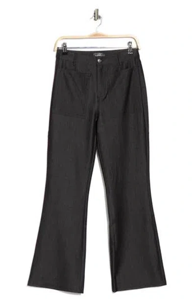 Nicole Miller High Waist Bootleg Pants In Black