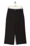 Nicole Miller High Waist Cropped Pants In Blue