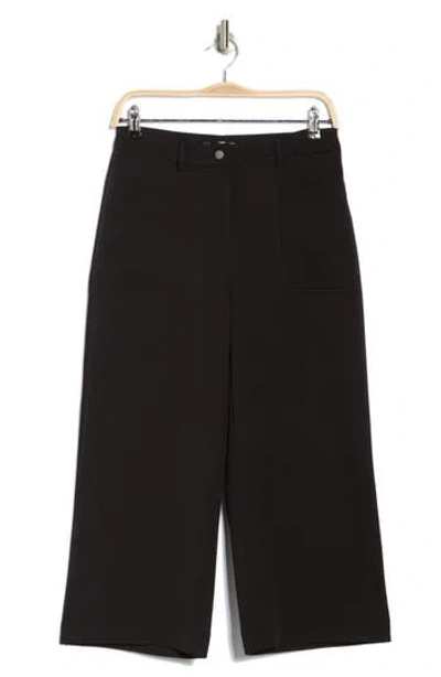 Nicole Miller High Waist Cropped Pants In Blue