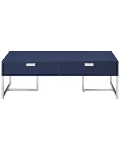 Nicole Miller Isidro Coffee Table In Blue