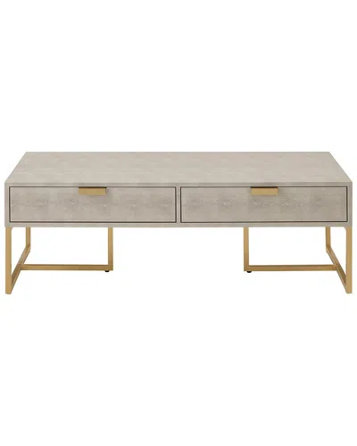 Nicole Miller Isidro Coffee Table In White
