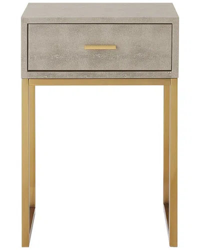 Nicole Miller Isidro End Table In Gray