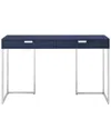 NICOLE MILLER NICOLE MILLER ISIDRO NAVY/CHROME CONSOLE TABLE