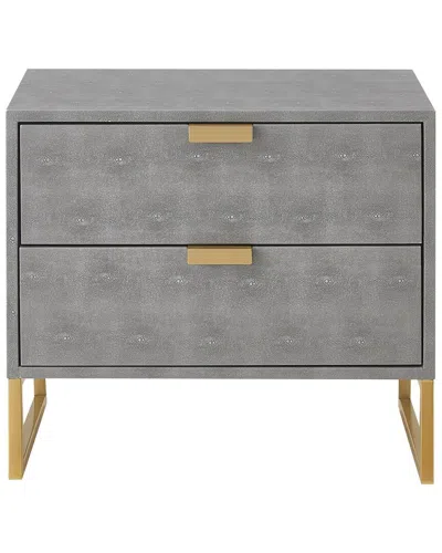 Nicole Miller Isidro Side Table In Grey