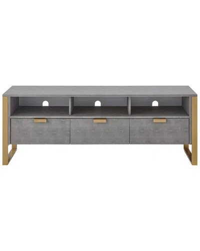 Nicole Miller Isidro Tv Stand/cabinet In Gray