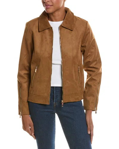 Nicole Miller Jacket In Brown