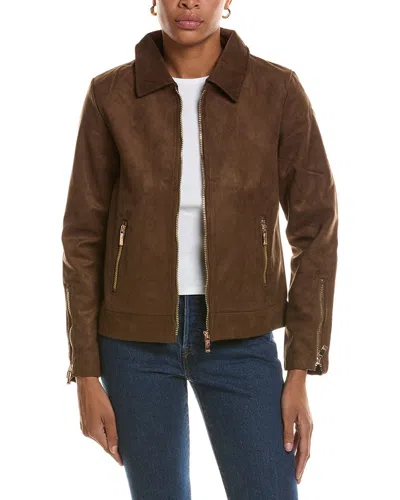 Nicole Miller Jacket In Brown