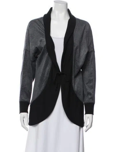 Pre-owned Nicole Miller Jacket In Gray