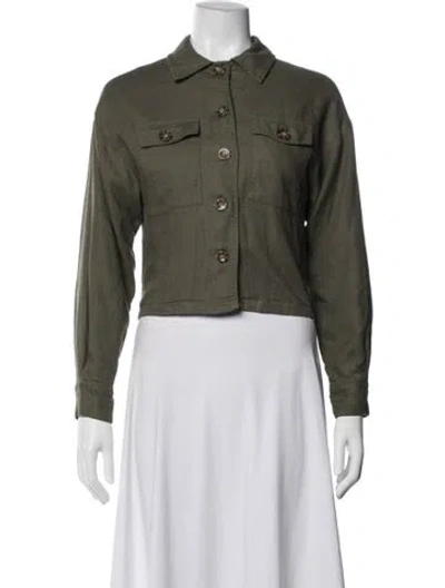 Pre-owned Nicole Miller Jacket In Green