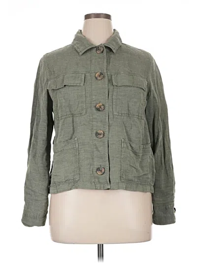 Pre-owned Nicole Miller Jacket In Green