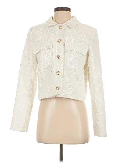 Pre-owned Nicole Miller Jacket In Ivory