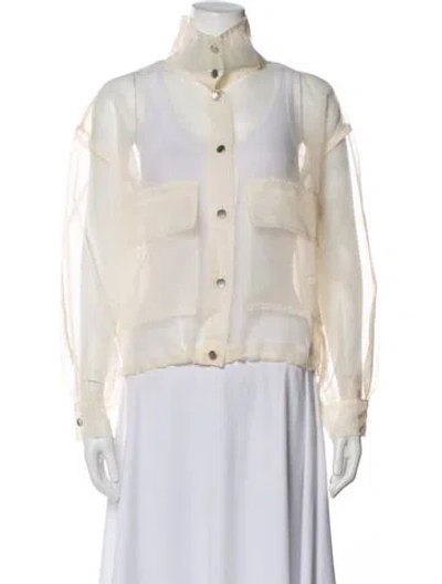 Pre-owned Nicole Miller Jacket In Neutrals