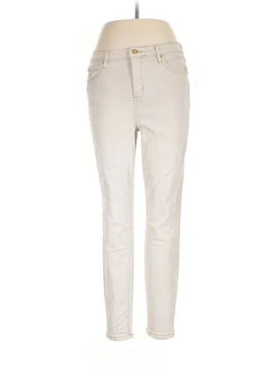 Pre-owned Nicole Miller Jeans In Ivory