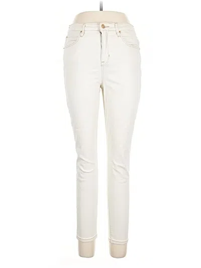 Pre-owned Nicole Miller Jeans In White