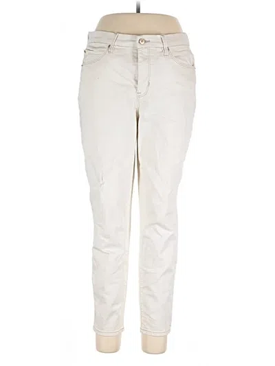 Pre-owned Nicole Miller Jeans In White