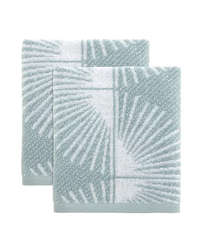 Nicole Miller Kendall 2-pc. Hand Towel Set, 16" X 28" In Blue